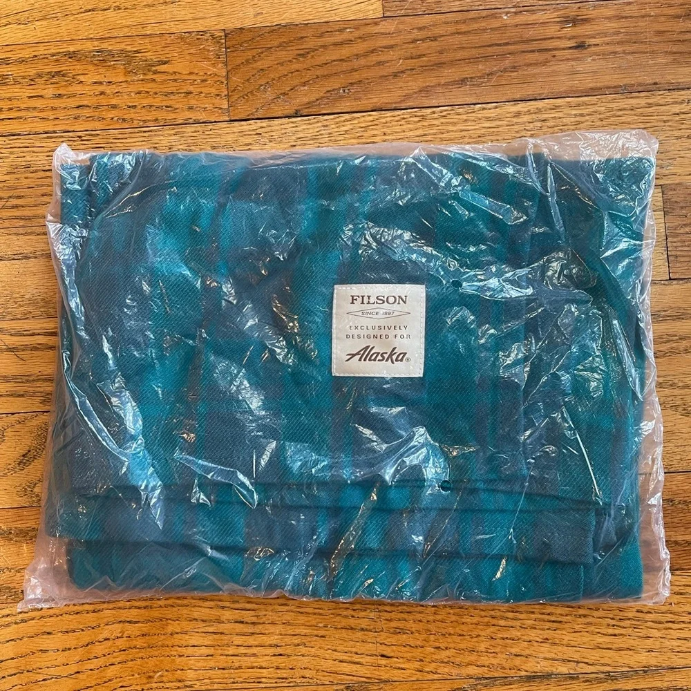 Filson x Alaska Airlines Plaid Throw Blanket